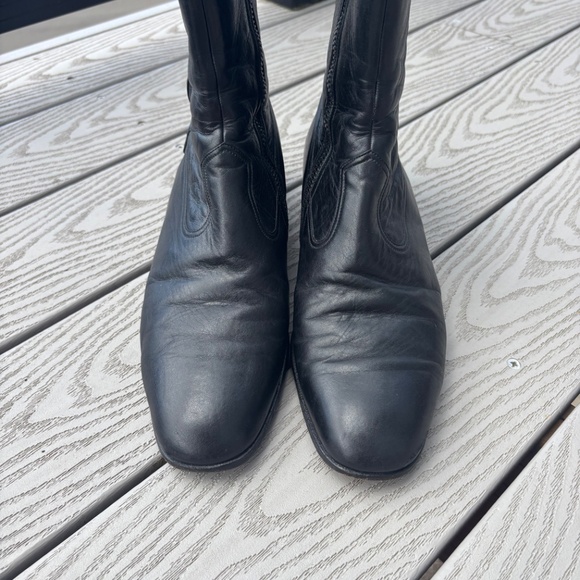 Bally Continental Switzerland Black Leather Casual Zip Ankle Boot Men's Size 9 M - Picture 8 of 11